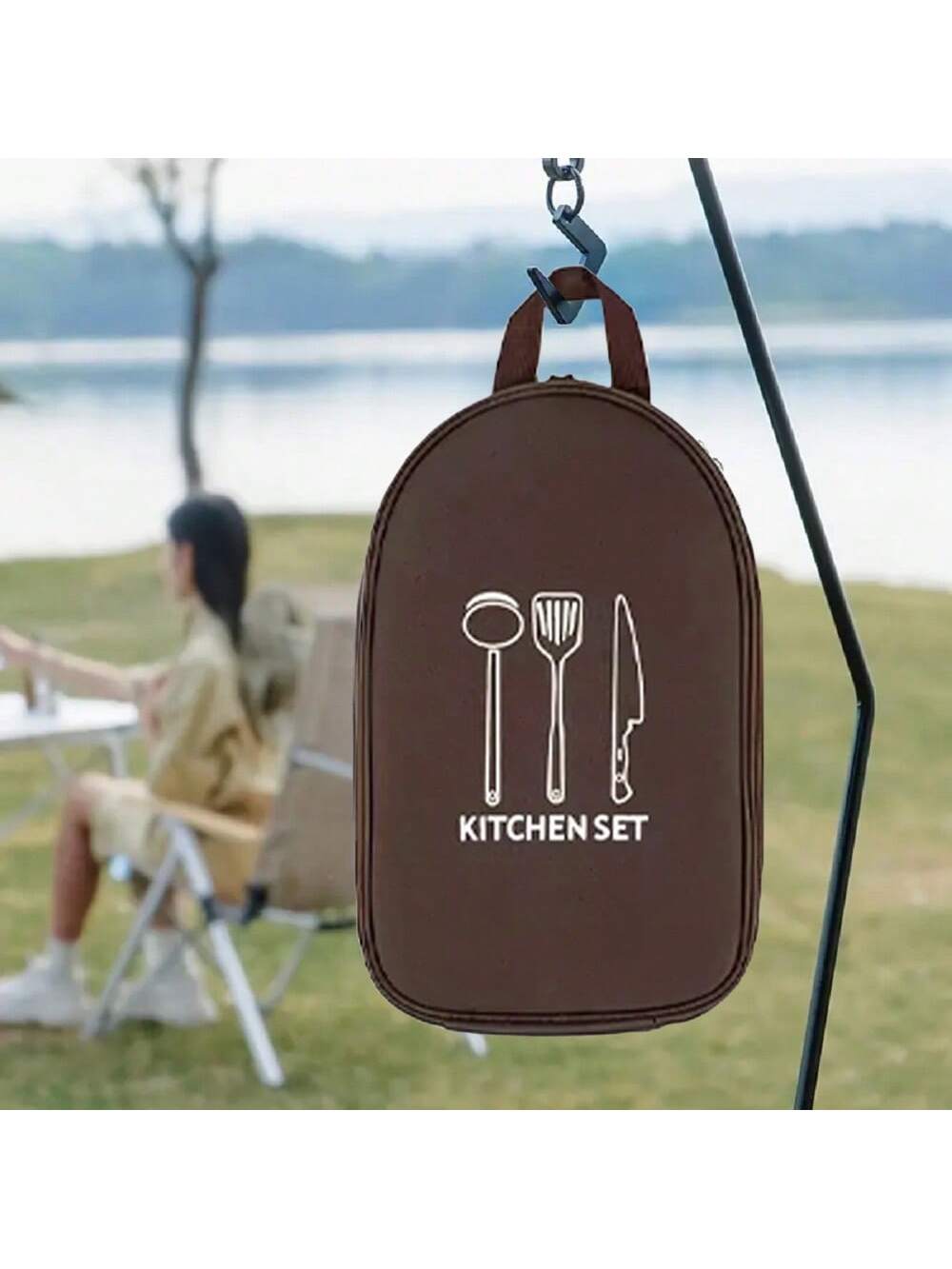 Camping Cooking Utensil Organizer - Outdoor Camping Kookgerei Opbergtas Kookgerei Organisator