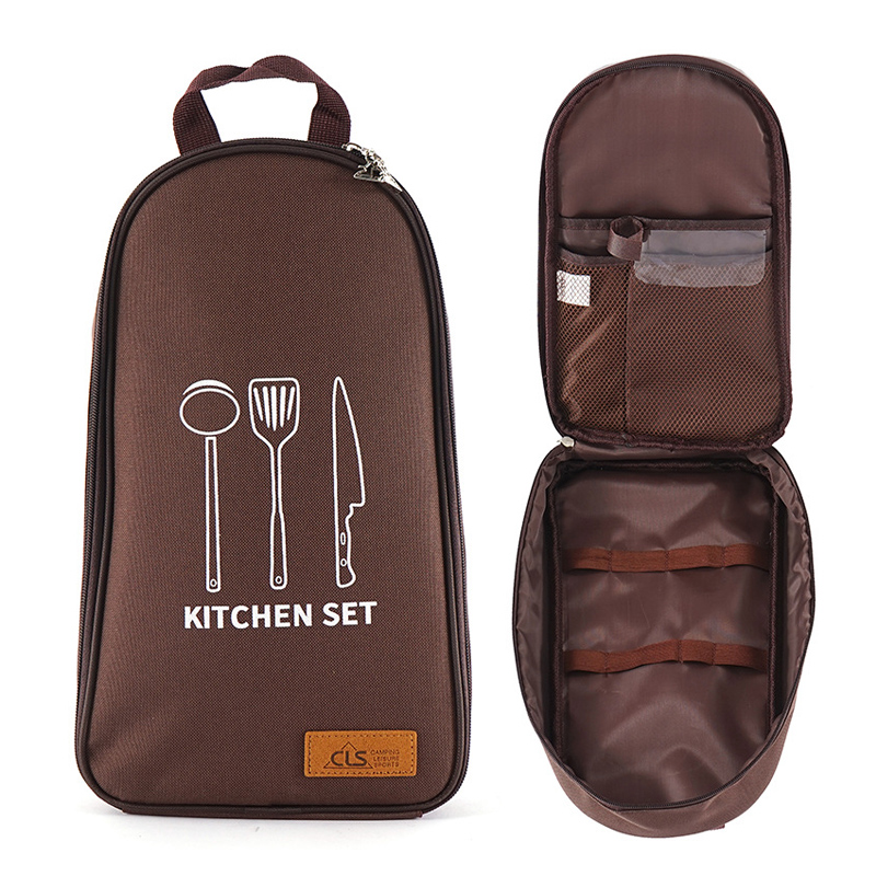 Camping Cooking Utensil Organizer - Buiten snijplank zak, Draagbare kookgerei opbergtas,