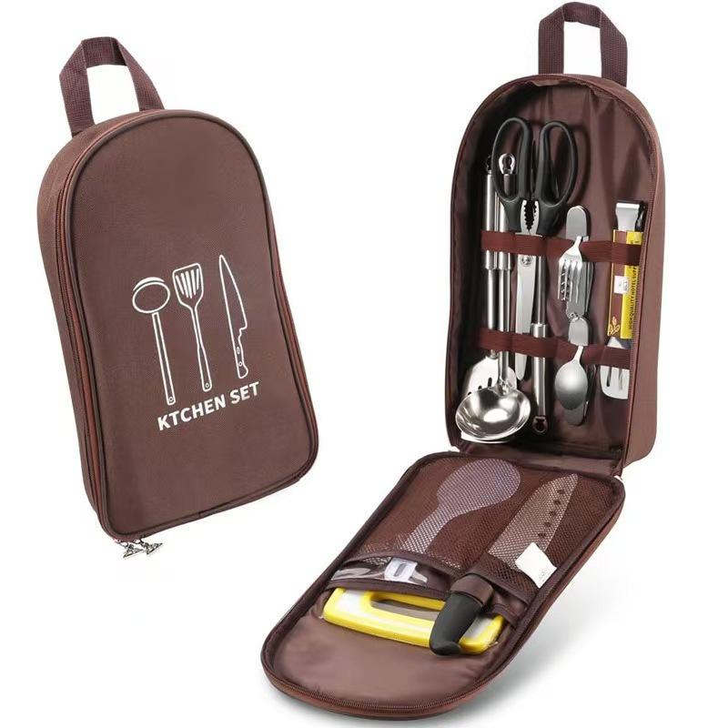 Camping Cooking Utensil Organizer - Camping Utensil Organizer Bag Outdoor Cooking