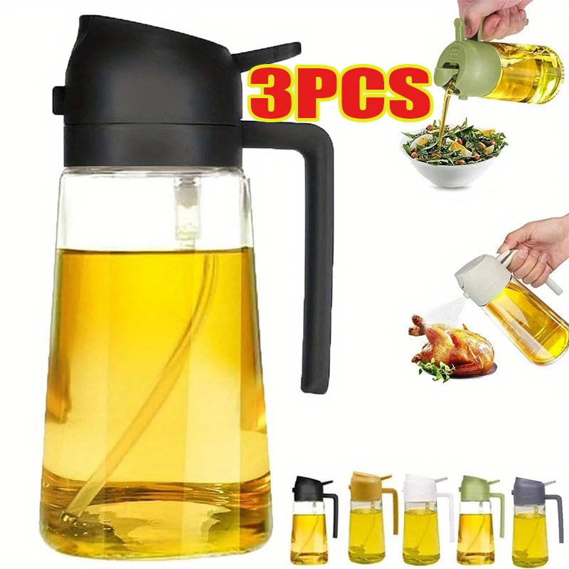 Camping Cooking Oil - Olieverstuiver 2-in-1 Plastic Huishoudelijke Keuken Olieverstuiverfles