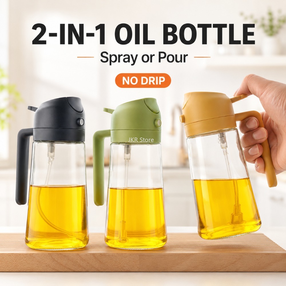 Camping Cooking Oil - 2-in-1 olijfolie spuitfles dispenser grote capaciteit