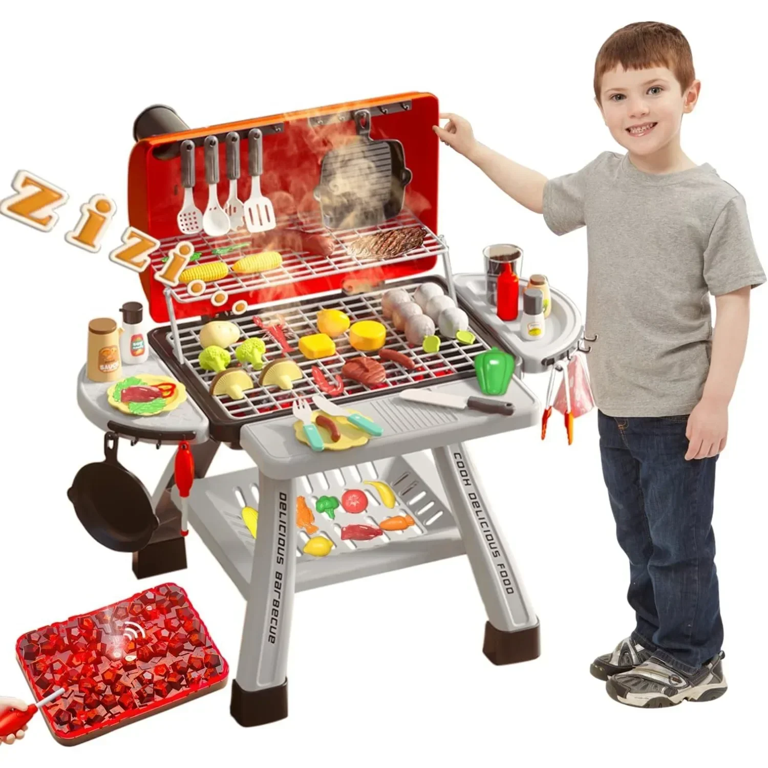 Camping Cooking Gifts - Barbecue Grill Speelgoedset Kinderen BBQ Fantasiespel