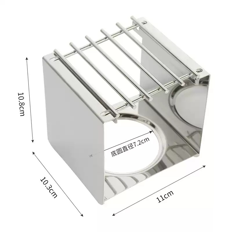 Camping Cooking Equipment - Roestvrijstalen vierkante koffiebranderstandaard, stabiele potsteun voor