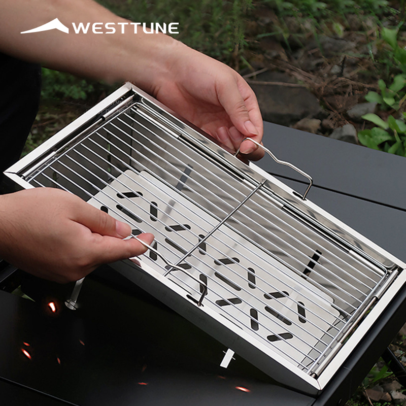 Campfire Cooking - WESTTUNE IGT Barbecue Grill Opvouwbare Houtskool