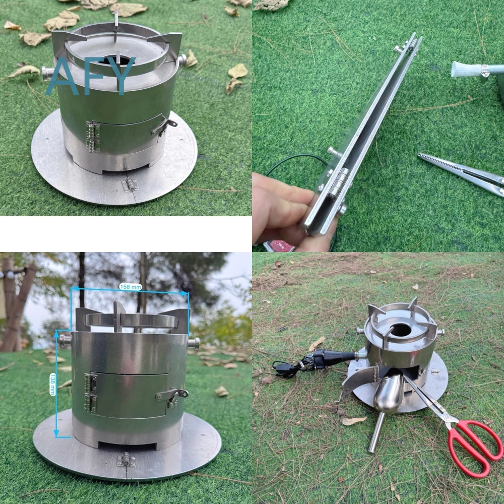 Camping Cooking Hot Plate - Draagbare houtgasgenerator kachel voor kamperen, buiten