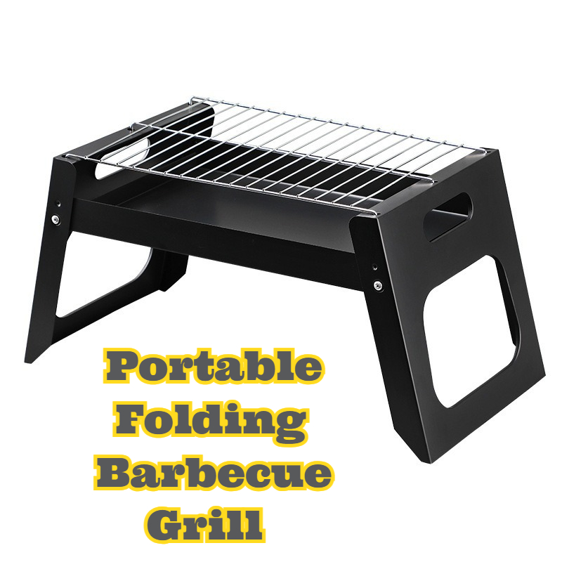 Camping Cooking Gifts - Draagbare houtskool BBQ-grill Opvouwbaar Compact buitenkookfornuis
