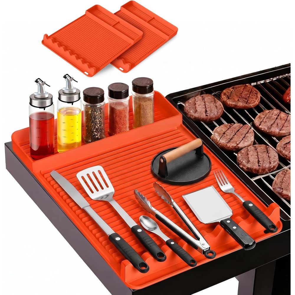 Camping Cooking Bbq - Hittebestendige siliconen grillmat - 16x11,5'' antislip