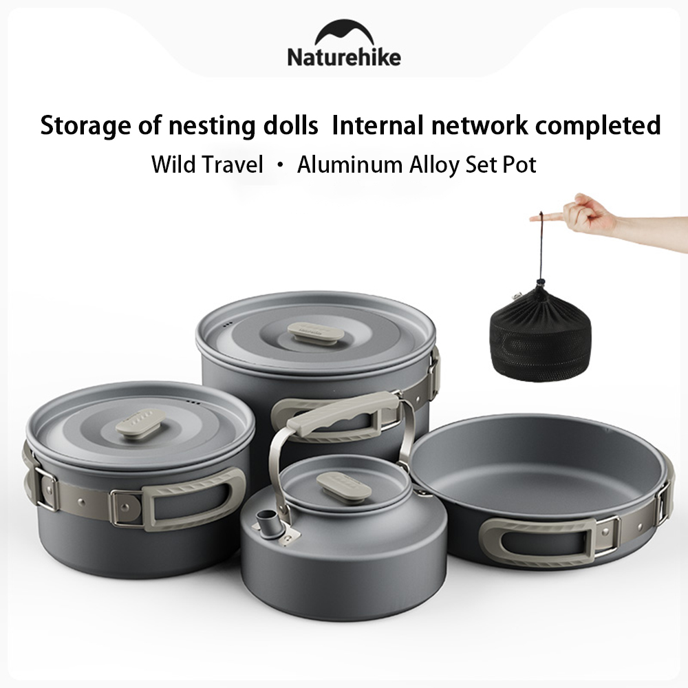 Camping Cooking Equipment - Naturehike Outdoor Pot Set, Camping Kookuitrusting,
