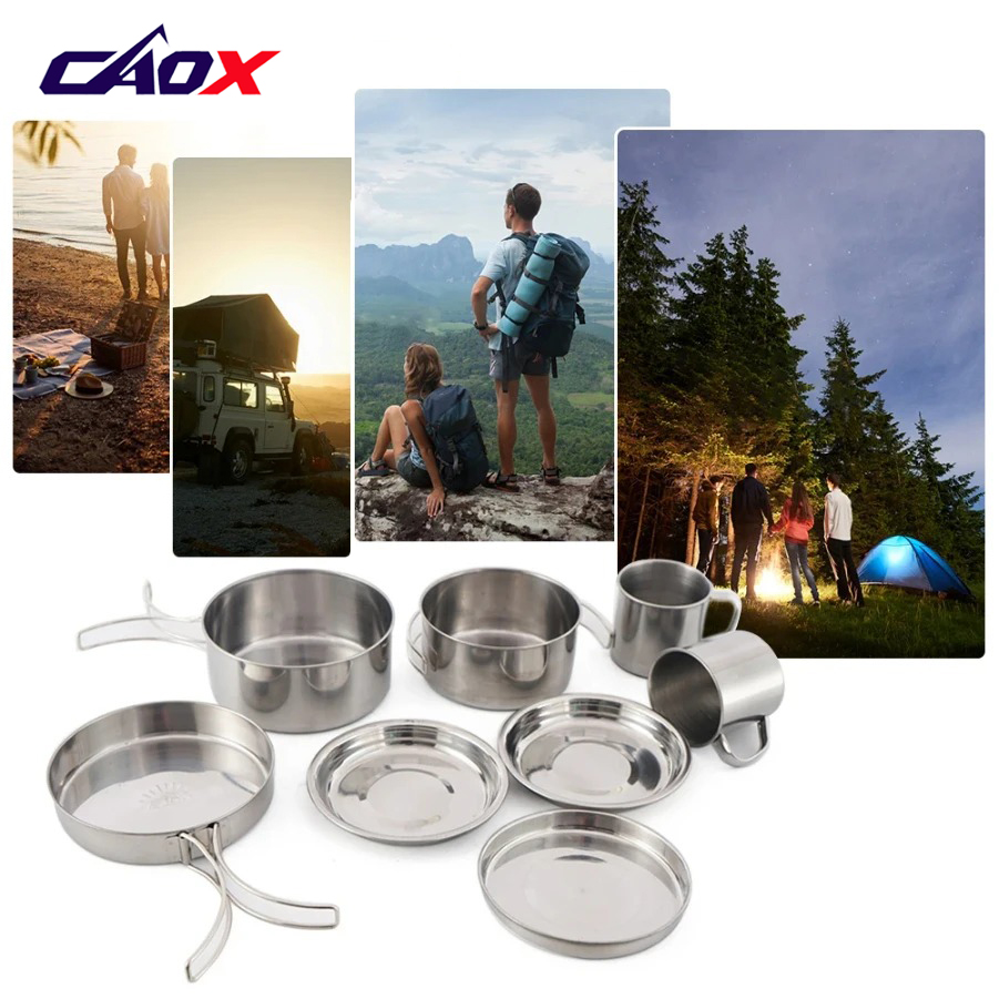 CAOX 8-delige camping kookset  - Camping Cooking Hot Plate recensie en prijs