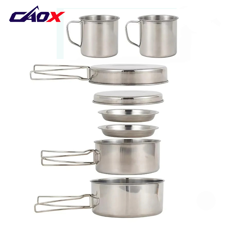 CAOX 8-delige camping kookset  - Camping Cooking Hot Plate recensie en prijs