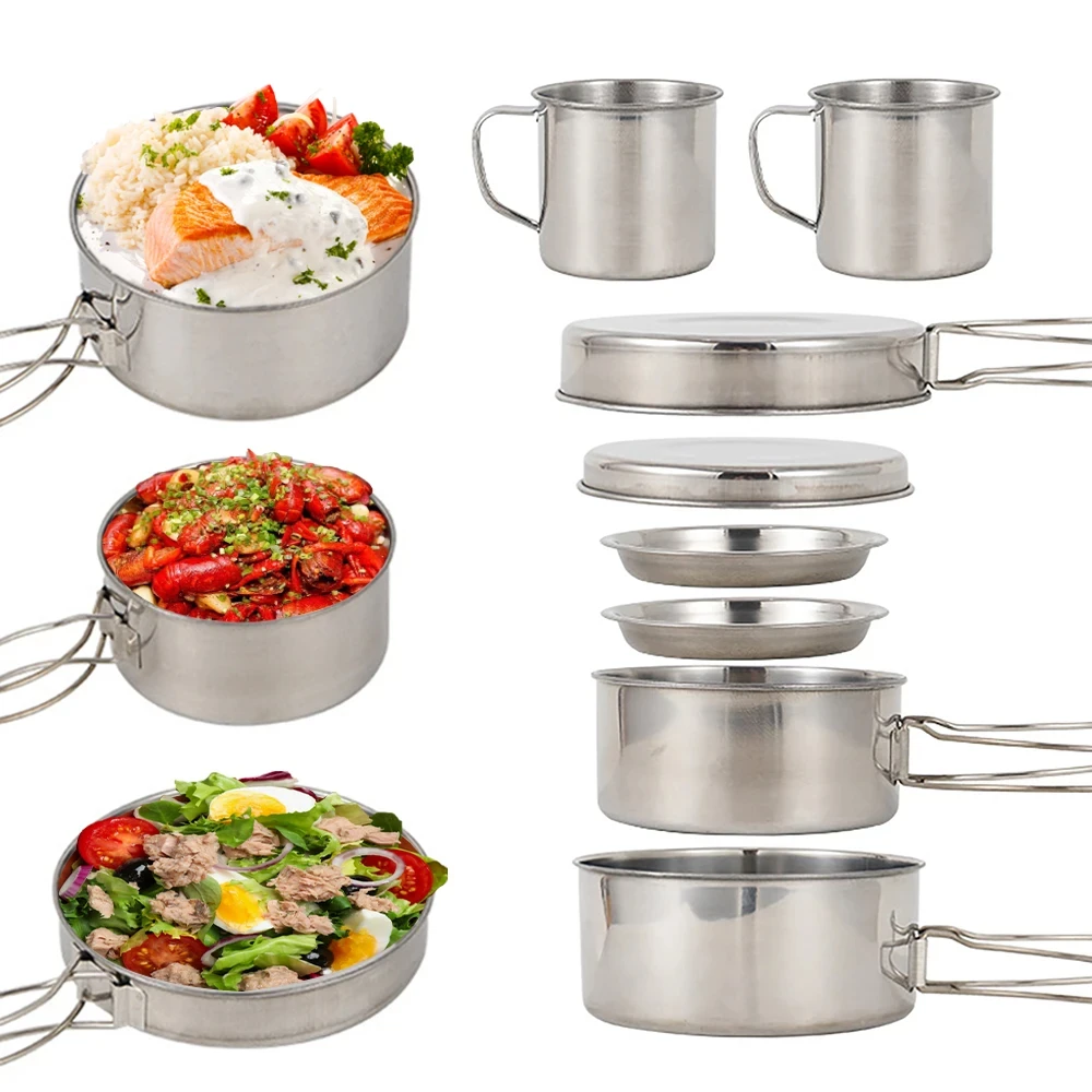 8 stks/set Camping Kookgerei M - Camping Cooking Hot Plate recensie en prijs