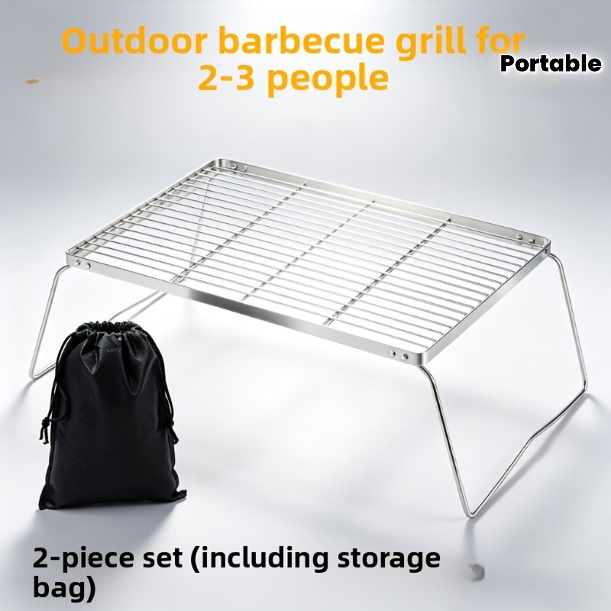 Draagbare opvouwbare roestvrij - Campfire Cooking recensie en prijs