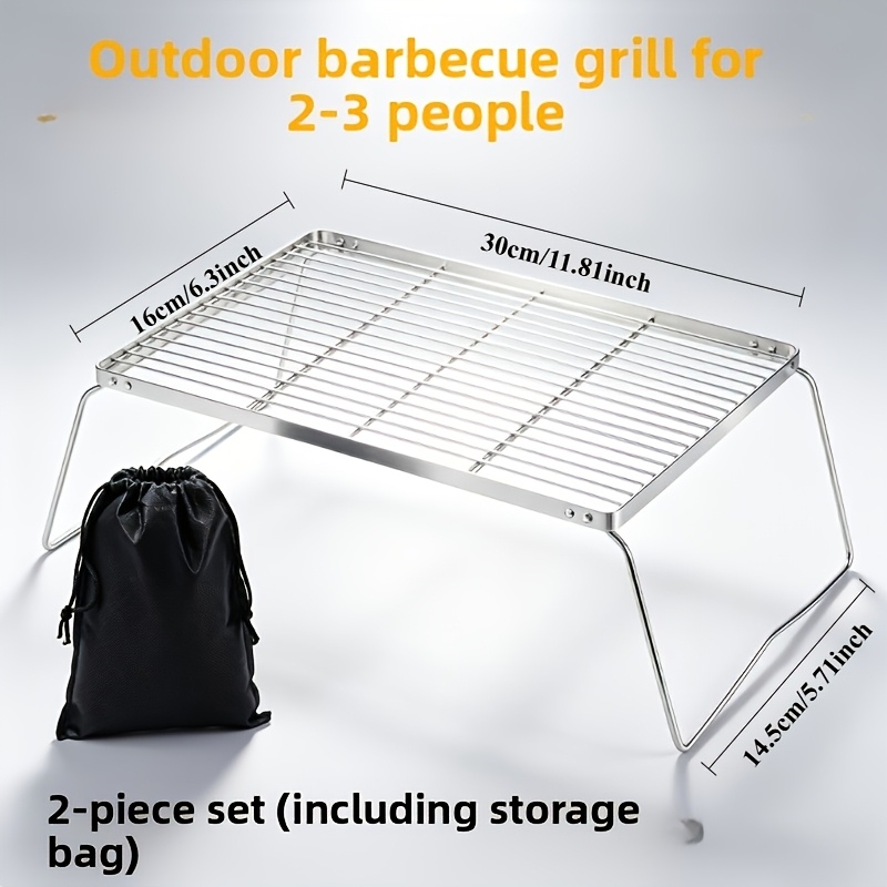 Draagbare opvouwbare roestvrij - Campfire Cooking recensie en prijs