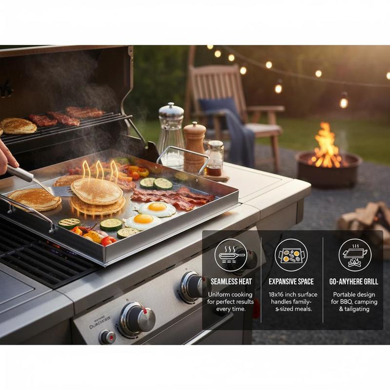 Universele platte bakplaat 18x - Camping Cooking Hot Plate recensie en prijs