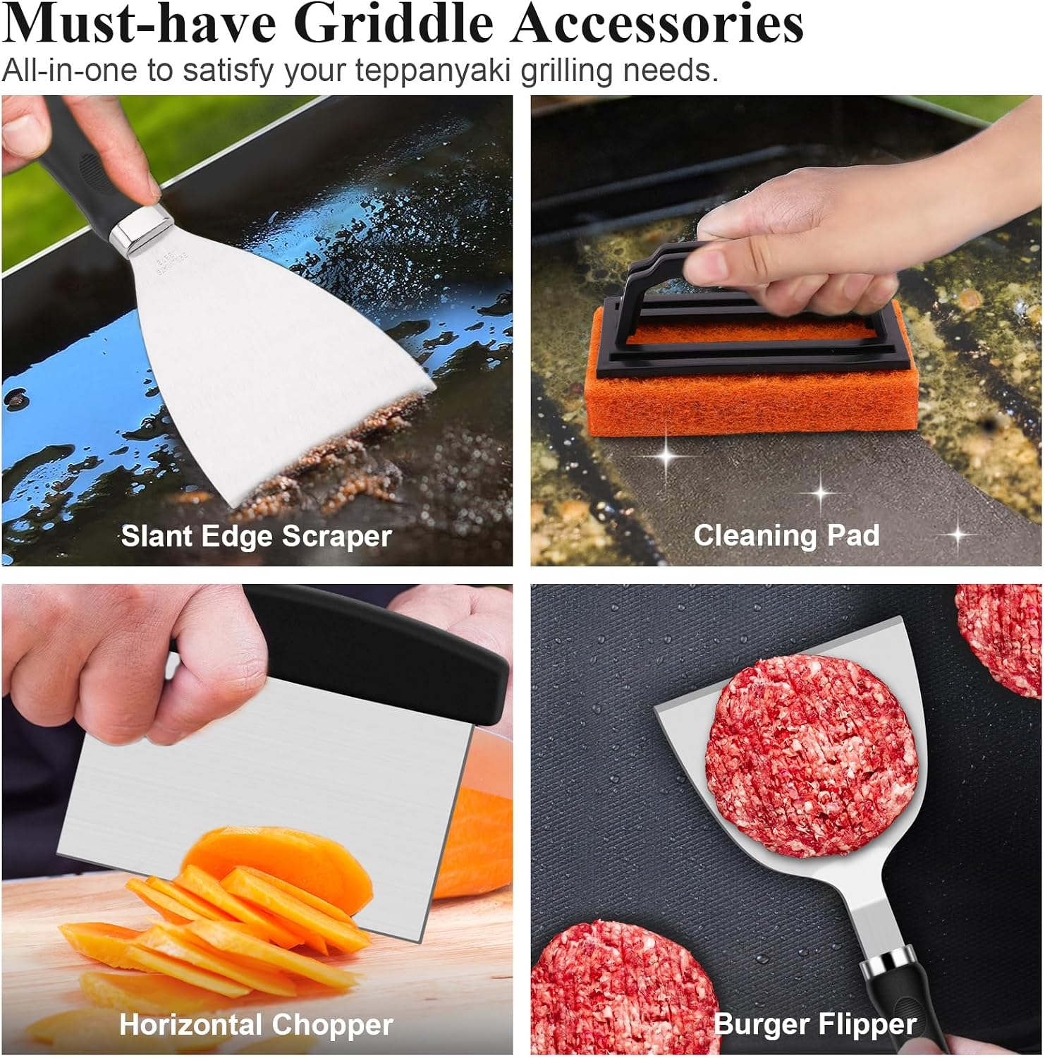 27-delige set platte grillacce - Camping Cooking Gifts recensie en prijs