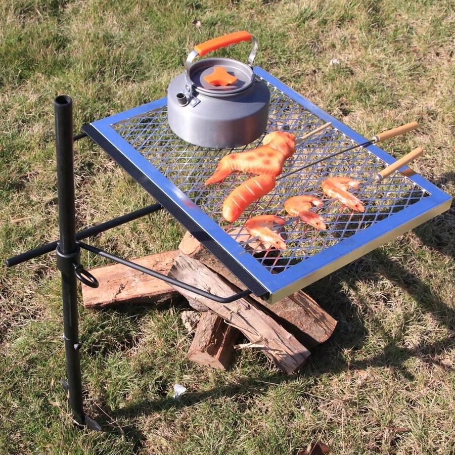 360 °   Verstelbare draaibare  - Campfire Cooking recensie en prijs