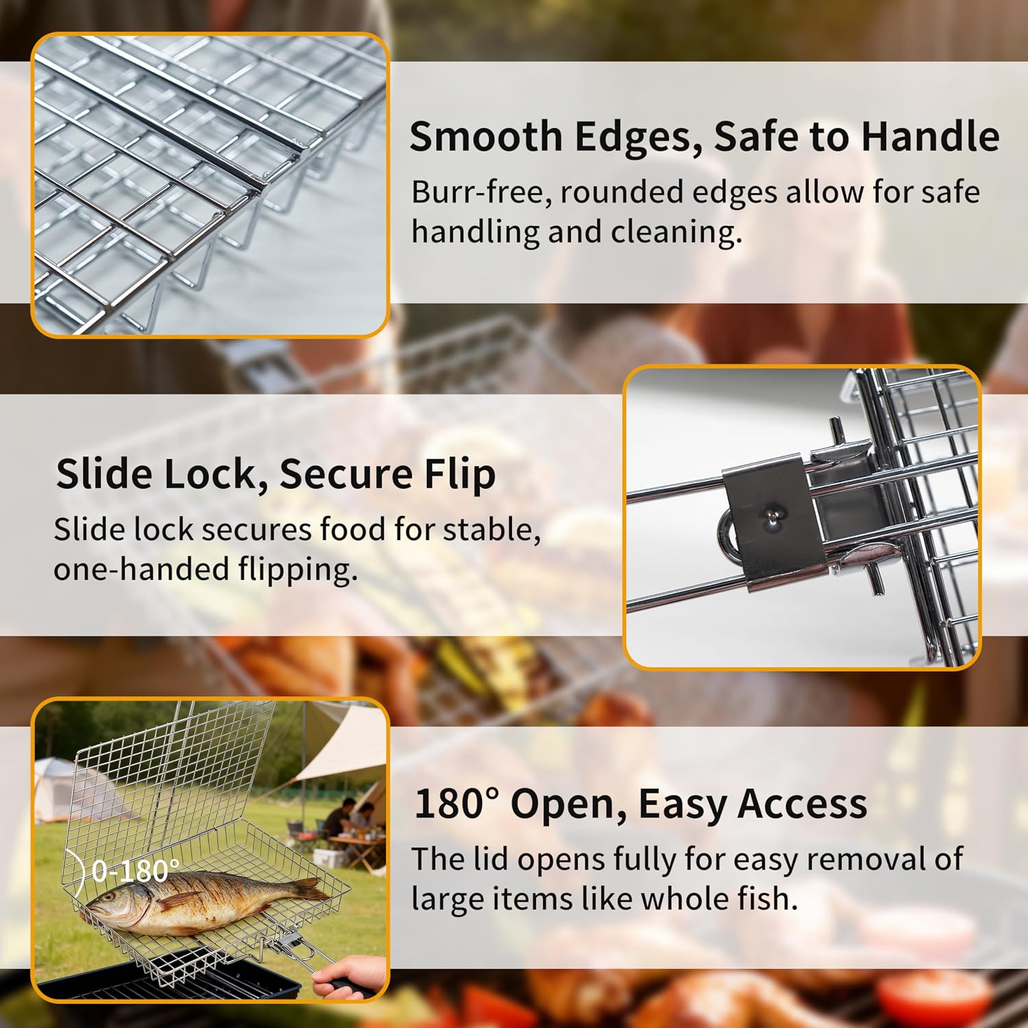 Grillmand Grote draagbare opvo - Camping Cooking Gifts recensie en prijs
