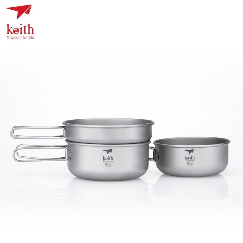 KEITH Titanium Ti6053 3-delige - Camping Cooking Hot Plate recensie en prijs